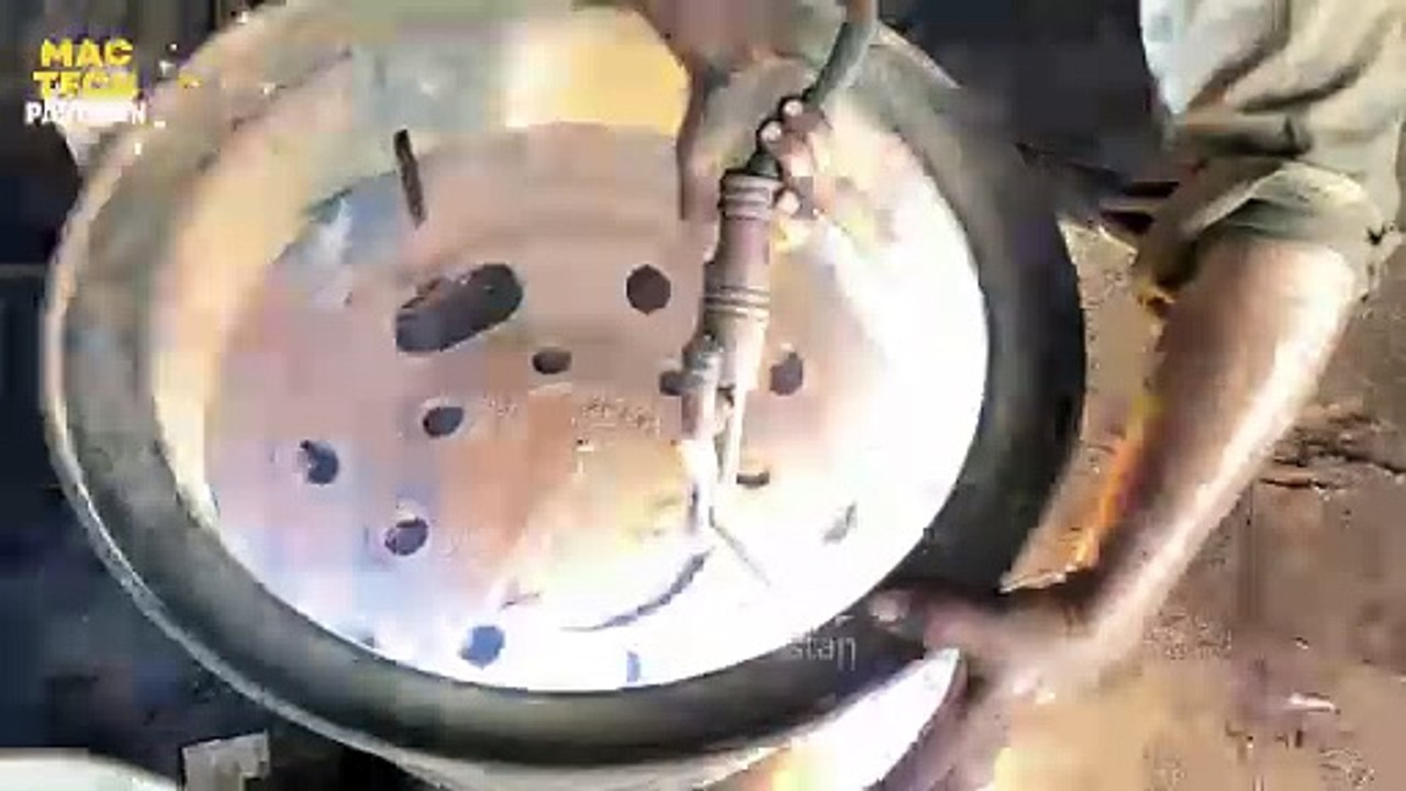 How To Rebulid Truck Broken Rim | How To Repair Broken Rim | DIY Rim Repair Guide