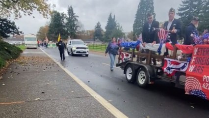A heartwarming glimpse of the Veterans Day parade 2023 at Fort Vancouver, Washington, USA
