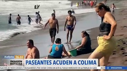 Paseantes aprovechan el puente vacacional para visitar Colima