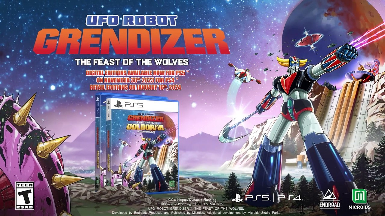 UFO Robot Grendizer - The Feast of the Wolves - Gameplay Demo Trailer   PS5 & PS4 Games