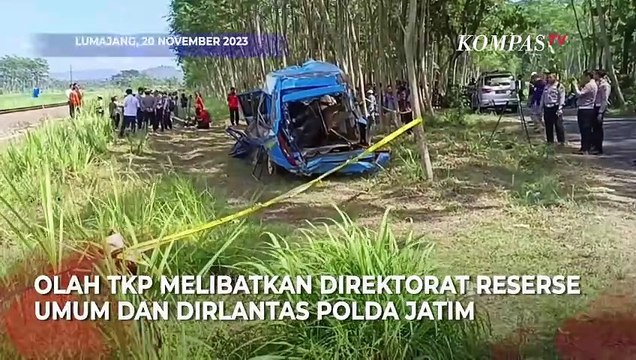 Polisi Periksa Saksi saat Olah TKP Kecelakaan Kereta Api Probowangi di Lumajang