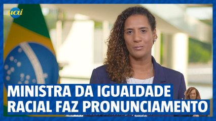 Ministra Anielle Franco faz pronunciamento no Dia da Consciência Negra