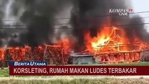 Rumah Makan di Karawang Hangus Terbakar, Diduga Akibat Korsleting Listrik