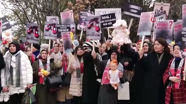 AK Parti'li Keşir, İsrail'in Ankara Büyükelçiliği konutu önünde basın açıklaması yaptı Açıklaması