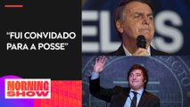Bolsonaro recebe ligação do presidente eleito da Argentina, Javier Milei