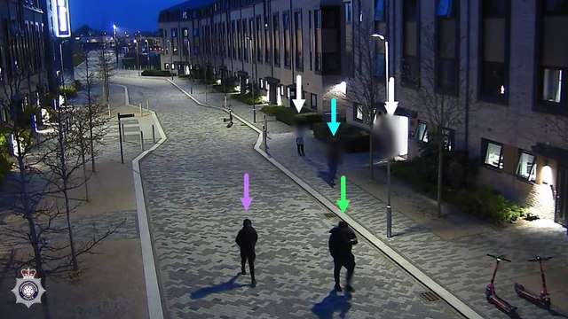 CCTV footage of some of the events leading up to the murder of 19-year-old University of Northampton student Kwabena Osei-Poku