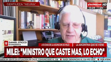 Daniel Sticco: "Milei va a recortar la ejecución de la obra pública, pero va a seguir estando porque es necesaria"