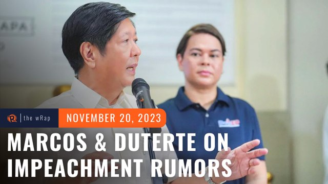 Marcos on VP Sara Duterte: We don't want her to be impeached