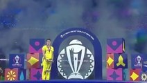 Cricket World Cup: Pat Cummins awkwardly left alone on stage during trophy lift