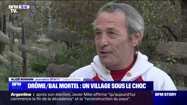 C'est un choc pour tous les villageois : Un habitant de Crépol (Drôme) réagit à la rixe mortelle qui a eu lieu dans un bal organisé dans la salle des fêtes de la commune