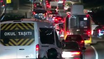 İstanbul'da Akşam Trafik Yoğunluğu Havadan Görüntülendi