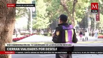 Así luce Paseo de la Reforma previo al desfile del 20 de Noviembre