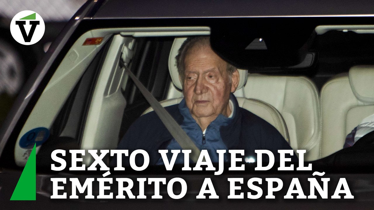 El Emérito aterriza en Sanxenxo después de una 'escala' de seis horas en Vitoria