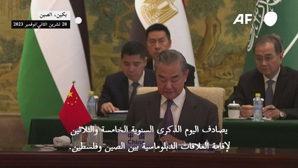 وزير الخارجية الصيني: على العالم "التحرك بشكل عاجل" لوقف الأزمة الإنسانية في غزة