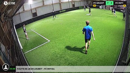Faute de Jean LOUBET - FC INITIAL