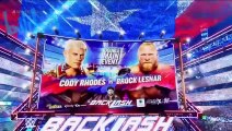 1 WrestleMania Backlash Brock lesnar Vs. Cody Rhodes
