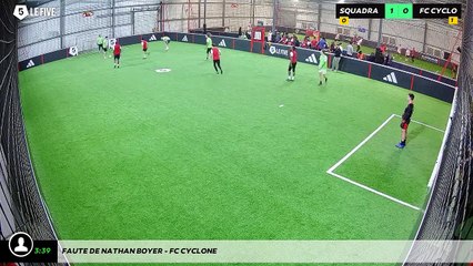 Faute de Nathan BOYER - FC Cyclone