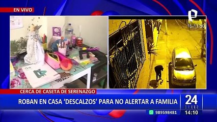 SJL: Delincuentes ingresan descalzos a vivienda y se llevan artefactos tecnológicos