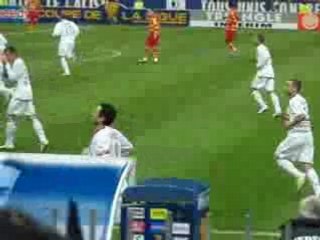 PSG-Lens après le but de Pauleta