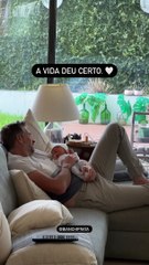 Pedro Bianchi Prata com o filho Vicente