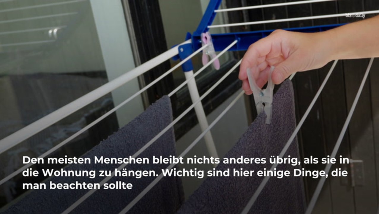Wäsche im herbst und winter trocknen: so geht's!