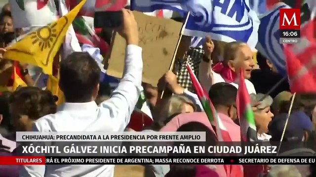 “En la competencia me van a conocer”: Xóchitl Gálvez inicia precampaña en Chihuahua