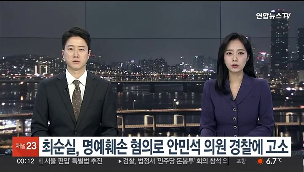 최순실, 명예훼손 혐의로 안민석 의원 경찰에 고소
