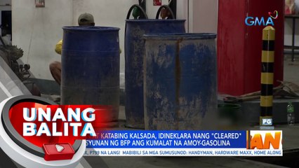 Gasolinahan at katabing kalsada, idineklara nang "cleared" matapos aksyunan ng BFP ang kumalat na amoy-gasolina | UB