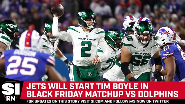 Tim Boyle to Start for Jets Against Dolphins, Zach Wilson Moves to Third on Depth Chart