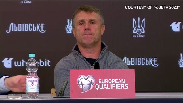 Ukraine Italy 0-0 Euro24 qualifiers Rebrov For us it was a penalty but if the VAR decided so it's fine