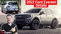 2022 Ford Everest (Endeavour): V6 diesel & big vertical display coming