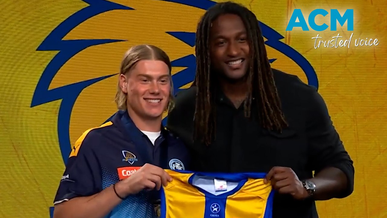 Victorian Harley Reid joins West Coast Eagles with AFL draft first pick