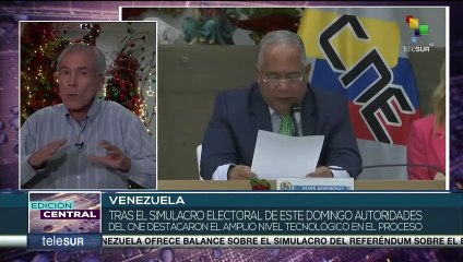 Tras simulacro electoral el CNE destaca amplio nivel tecnológico del proceso