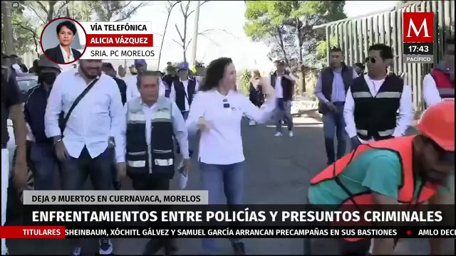 Hay dos personas aseguradas tras tiroteos en Cuernavaca