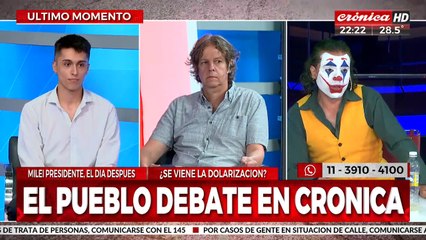 Nuestro panel de invitados debate la victoria de Milei en Crónica