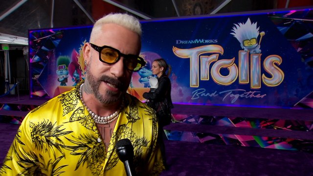 AJ McLean Trolls Band Together LA Special Screening Event Interview
