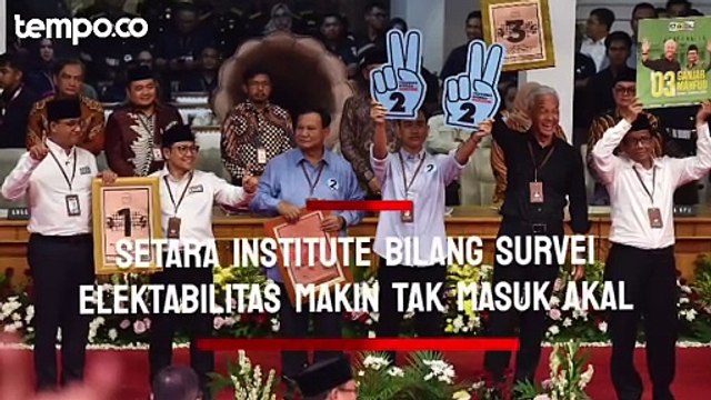 Setara Institute Bilang Survei Elektabilitas Capres-Cawapres Semakin Tak Masuk Akal
