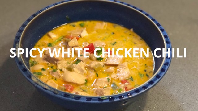 Spicy White Chicken Chili | Hot Delicious Chicken Food Recipe | Tasty Chicken Chili Recipe