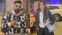 Shilpa Shetty and Raj Kundra spotted at Airport as they leave for their Anniversary Celebration!