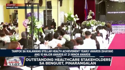 Outstanding healthcare stakeholders sa Benguet, pinarangalan