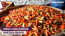 Harga Kian Meroket, Pembeli Pilih Beli Cabai Busuk di Bekasi