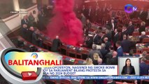 Mga taga-oposisyon, nagsindi ng smoke bomb at apoy sa parliament bilang protesta sa pagpasa ng 2024 budget | BT