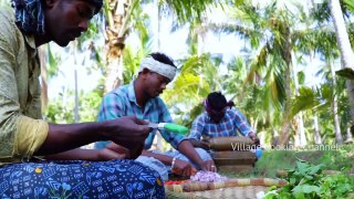 GOAT BRAIN Recipe | Cleaning and Cooking in Village | 25 Full Goat Brains | Tasty Village Food