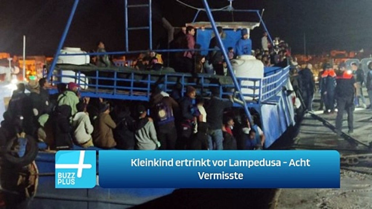 Kleinkind ertrinkt vor Lampedusa - Acht Vermisste