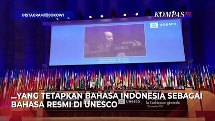 Jokowi Bangga Bahasa Indonesia Ditetapkan Jadi Bahasa Resmi di UNESCO