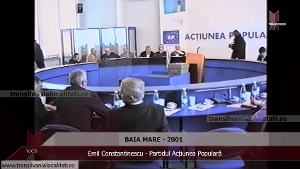 BAIA MARE (2001) - Emil Constantinescu - Partidul Acțiunea Populară