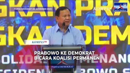 Momen Prabowo Bicara Koalisi dengan Demokrat jadi Permanen