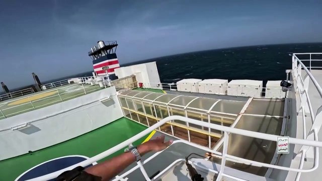Houthis release video showing Red Sea ship hijacking