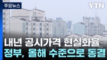 내년 부동산 공시가격 현실화율, 올해 수준으로 동결 / YTN