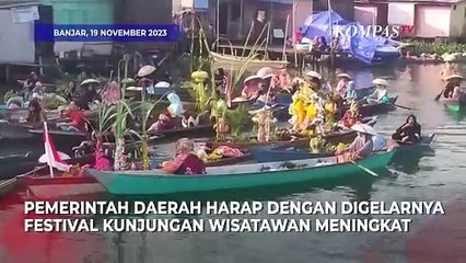 Kemeriahan Festival Pasar Terapung 2023 di Lok Baintan